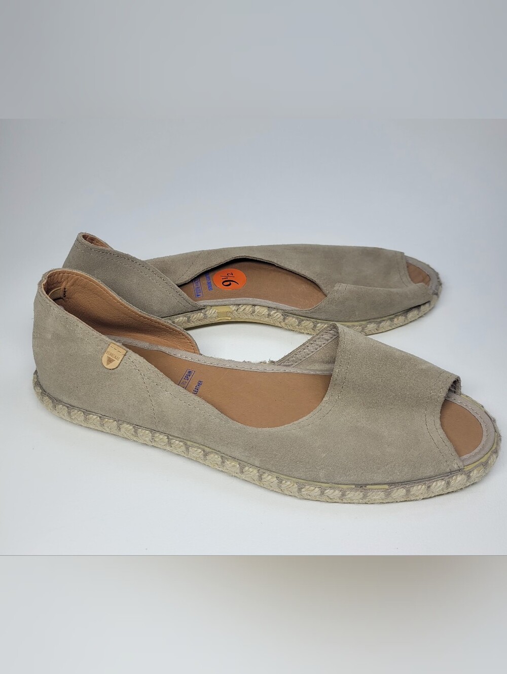 Verbenas leather shoes, Size 42 Espadrilles